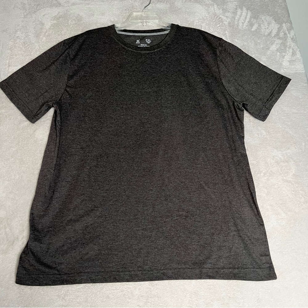 Xersion Tee Shirt Mens XXL Pullover Xtreme‎ Quick-Dri Short Sleeve Charcoal Grey